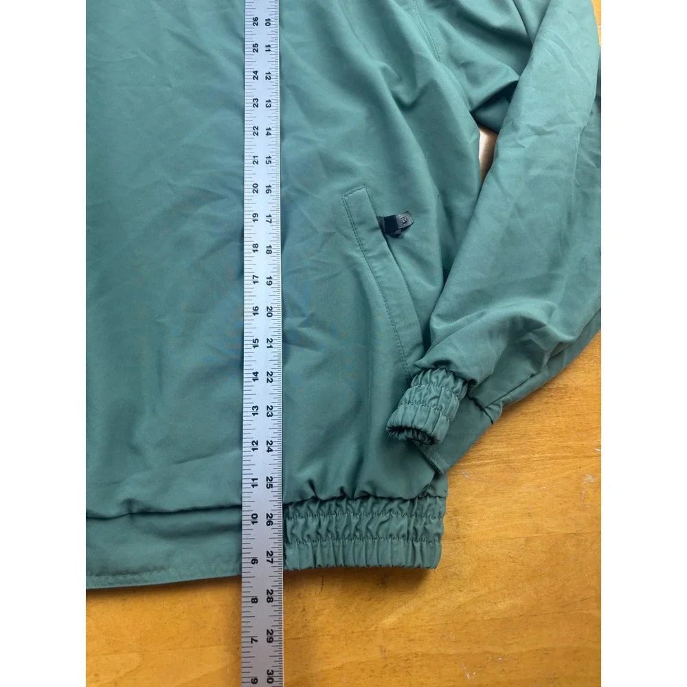 Nike Golf V-Neck Windbreaker Pullover Teal Green Mens XL Zip Pockets Swoosh